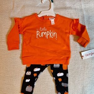 Little pumpkin Halloween cat & Jack 2 piece set kids - multiple sizes